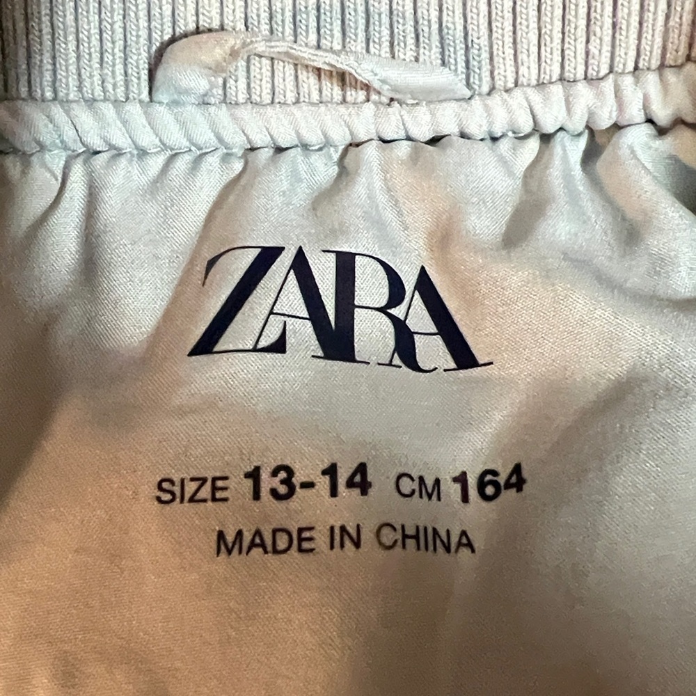 Zara Kids Pastel Blue Varsity Jacket - Picture 3 of 4